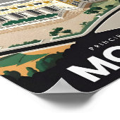 Principality of Monaco Vintage Travel Illustration Poster (Hoek)