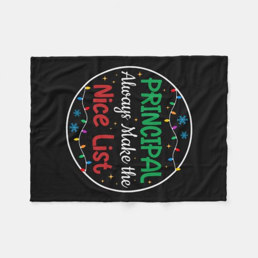 Principals maken de leuke lijst altijd grappig met fleece deken (Voorkant (Horizontaal))