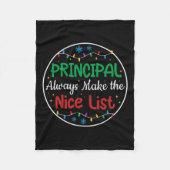 Principals maken de leuke lijst altijd grappig met fleece deken (Voorkant)