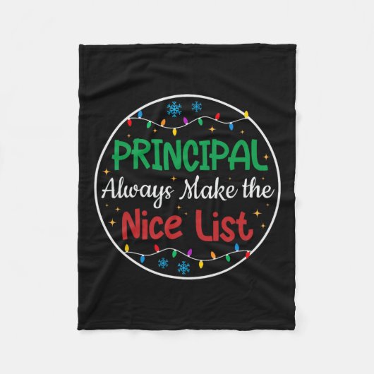 Principals maken de leuke lijst altijd grappig met fleece deken (Voorkant)