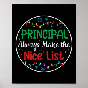Principals maken de leuke lijst altijd grappig met poster