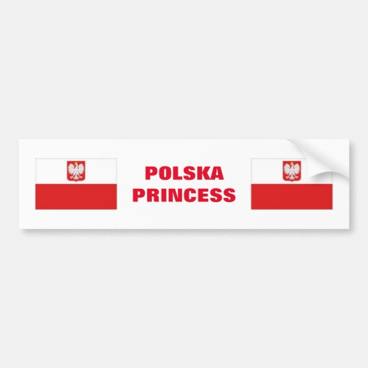 PRINCIPE POLSKA BUMPERSTICKER (Voorkant)