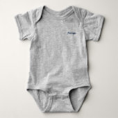 Principe/Prince Mammaprada Baby Bodysuit Grey (Voorkant)
