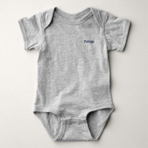 Principe/Prince Mammaprada Baby Bodysuit Grey