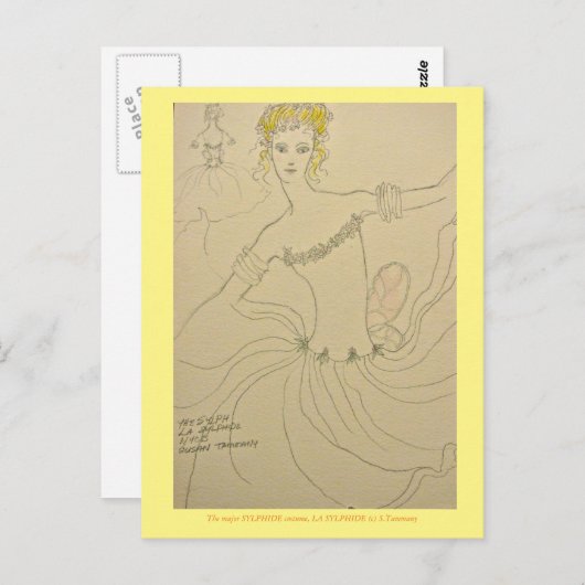 Principe Sylphide in ballet Briefkaart (Voorkant / Achterkant)