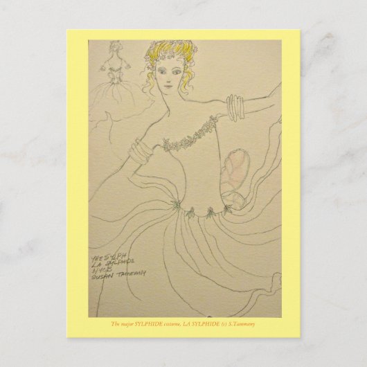 Principe Sylphide in ballet Briefkaart (Voorkant)