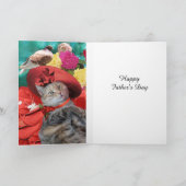 PRINCIPE TATUS CAT, RED PET EN PIGEON Vaderdag Kaart (Binnen)