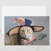 PRINCIPE TATUS/ELEGANT CAT, BIG DIVA PET EN ROOS BRIEFPAPIER (Voorkant / Achterkant)