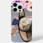 PRINCIPE TATUS/ELEGANT CAT, BIG DIVA-PET EN -ROZEN Case-Mate iPhone CASE (Achterkant)