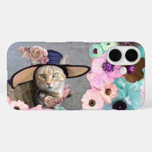 PRINCIPE TATUS/ELEGANT CAT, BIG DIVA-PET EN -ROZEN iPhone 16 HOESJE