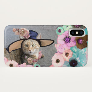 PRINCIPE TATUS ELEGANT CAT, BIG DIVA PET EN ROZEN iPhone X HOESJE