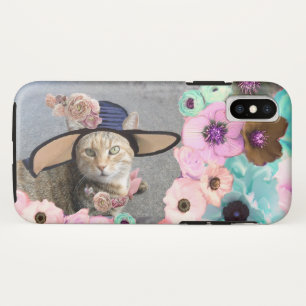 PRINCIPE TATUS/ELEGANT CAT, BIG DIVA-PET EN -ROZEN iPhone XS HOESJE