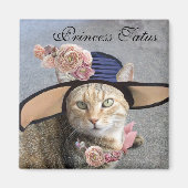 PRINCIPE TATUS/ELEGANT CAT, BIG DIVA-PET EN -ROZEN MAGNEET (Voorkant)