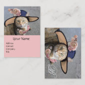 PRINCIPE TATUS/ELEGANT CAT, BIG DIVA-PET EN -ROZEN VISITEKAARTJE (Voorkant / Achterkant)