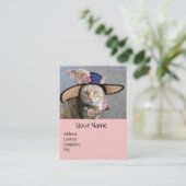 PRINCIPE TATUS/ELEGANT CAT, BIG DIVA-PET EN -ROZEN VISITEKAARTJE (Staand voorkant)