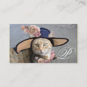 PRINCIPE TATUS/ELEGANT CAT, BIG DIVA-PET EN -ROZEN VISITEKAARTJE (Achterkant)