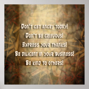 Principes REIKI Usui Poster