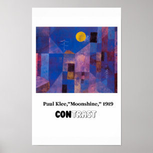 Principes van Kunst - Contrast, Paul Klee Poster