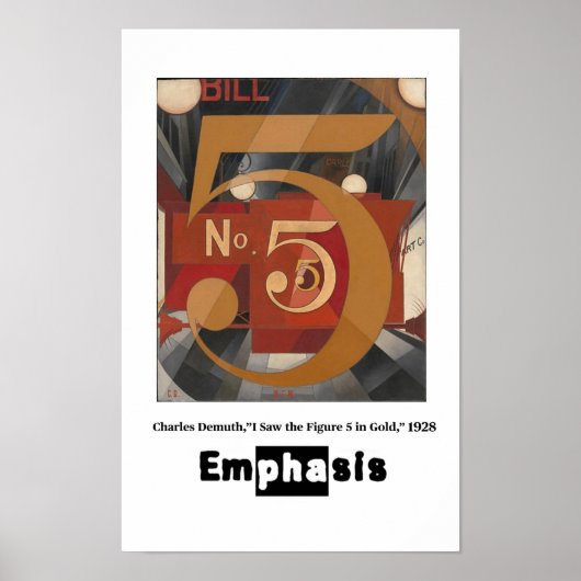 Principes van Kunst - Nadruk, Charles Demuth Poster (Voorkant)