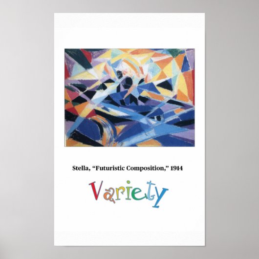 Principes van Kunst - Verscheidenheid, Stella Poster (Voorkant)