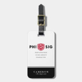 Principes van Phi Sigma Kappa Bagagelabel (Voorkant verticaal)