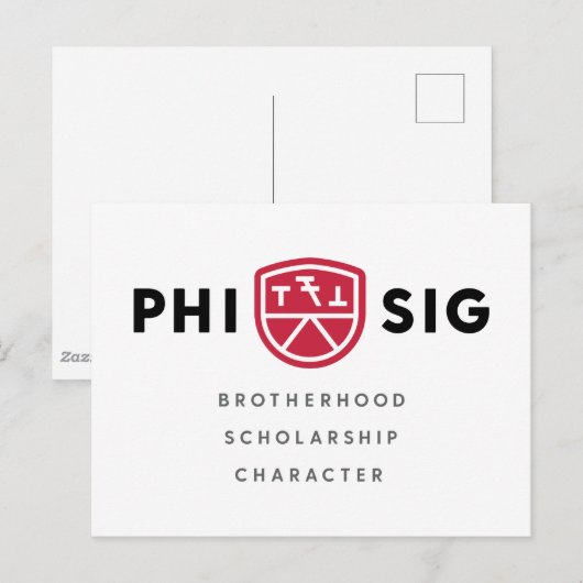 Principes van Phi Sigma Kappa Briefkaart (Voorkant / Achterkant)