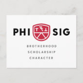 Principes van Phi Sigma Kappa Briefkaart (Voorkant)