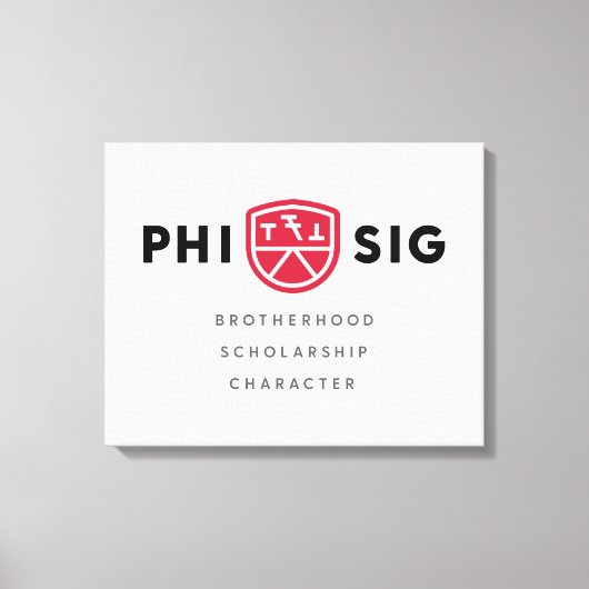 Principes van Phi Sigma Kappa Canvas Afdruk (Voorkant)