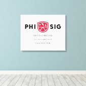 Principes van Phi Sigma Kappa Canvas Afdruk (Insitu (Houten vloer))