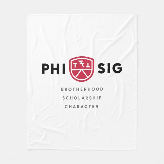 Principes van Phi Sigma Kappa Fleece Deken (Voorkant)