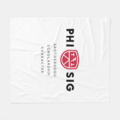 Principes van Phi Sigma Kappa Fleece Deken (Voorkant (Horizontaal))