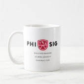 Principes van Phi Sigma Kappa Koffiemok (Links)