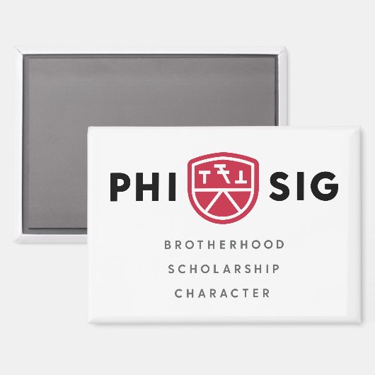 Principes van Phi Sigma Kappa Magneet (Voorkant / Achterkant)