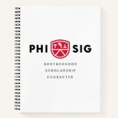 Principes van Phi Sigma Kappa Notitieboek (Voorkant)