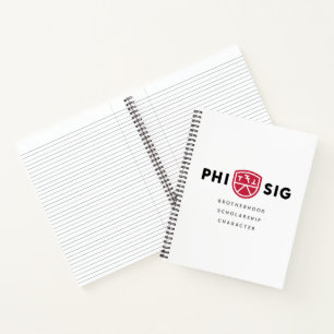 Principes van Phi Sigma Kappa Notitieboek