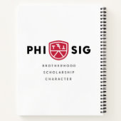 Principes van Phi Sigma Kappa Notitieboek (Achterkant)