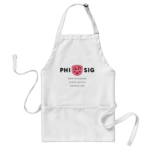 Principes van Phi Sigma Kappa Standaard Schort (Voorkant)