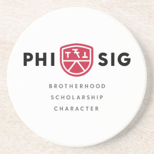 Principes van Phi Sigma Kappa Zandsteen Onderzetter