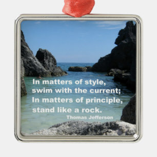 Principieel ... metalen ornament