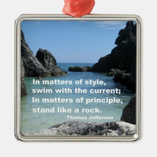 Principieel ... metalen ornament (Voorkant)