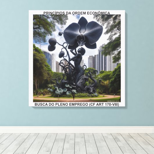 PRINCÍPIOS DA ORDEM ECONÔMICA - CANVAS esticada (Insitu (Houten vloer))