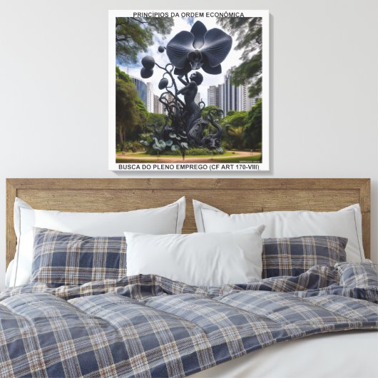 PRINCÍPIOS DA ORDEM ECONÔMICA - CANVAS esticada (Insitu (Slaapkamer))