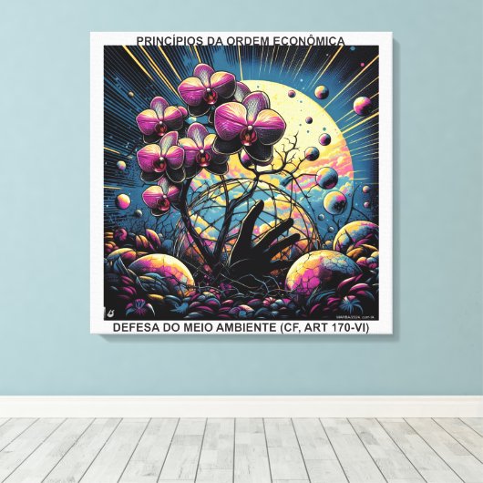 PRINCÍPIOS DA ORDEM ECONÔMICA - CANVAS esticada (Insitu (Houten vloer))