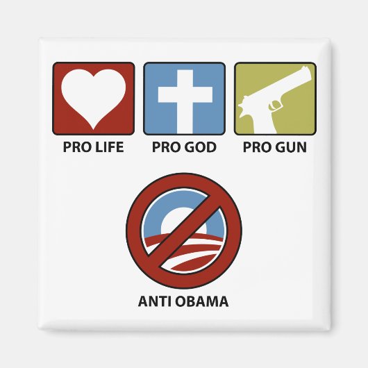 Princples against Obama Magneet (Voorkant)