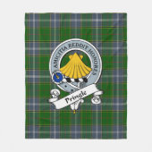 Pringle Clan Badge Tartan Pset Fleece Deken (Voorkant)