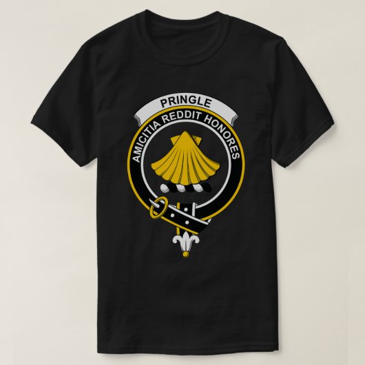 Pringle Crest Tartan Clan Scottish Clan T-shirt (Design voorkant)