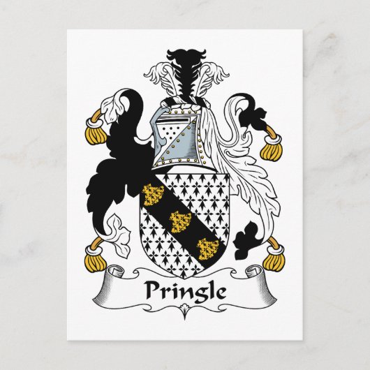 Pringle Family Crest Briefkaart (Voorkant)