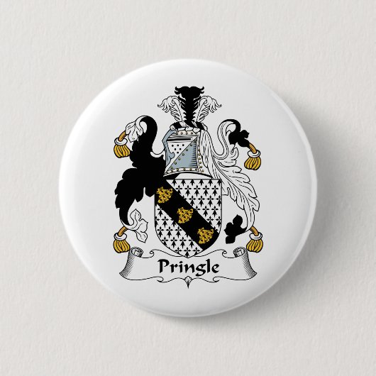Pringle Family Crest Ronde Button 5,7 Cm (Voorkant)