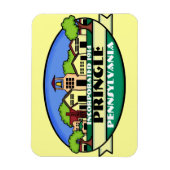 Pringle Pennsylvania klein stadje souvenir magnet Magneet (Verticaal)