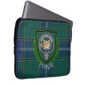 Pringle Scottish Clan Tartan and Crest Laptop Sleeve (Voorkant Rechts)